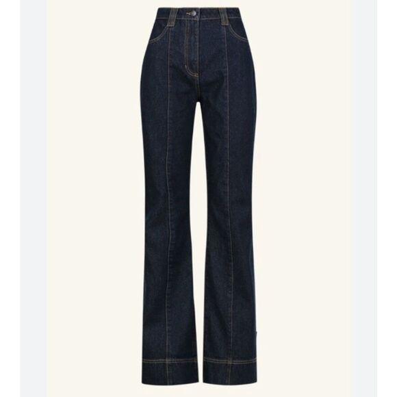 ⚡️SALE⚡️Habitual Pin-tuck Dark Wash Straight Leg Denim Jeans Size 0/25 TALL NWT - Picture 2 of 10